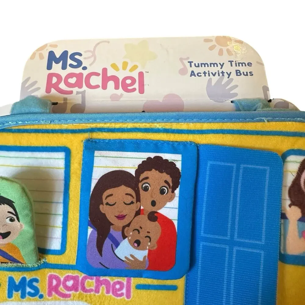 Ms Rachel Tummy Time Activity Bus Kids Play Toy Babies Toddlers NEW